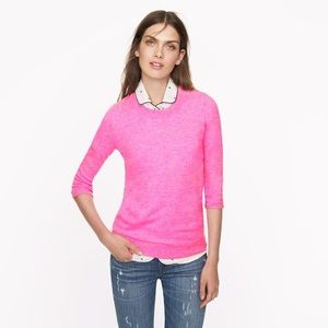 J.crew Merino Wool Hot Pink Sweater (XS)